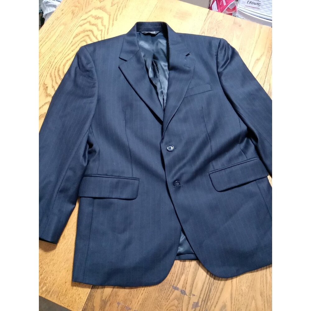 JoS. A BANK Mens BLAZER WOOL 40S BLACK Preowned Coat Jacket Sport ? Used Formal